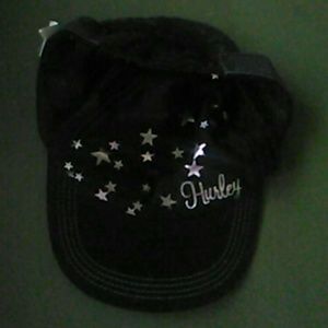 Black and silver Hurley hat